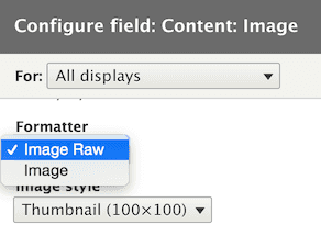 image field raw formatter 0