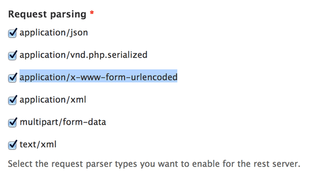 services request parsing
